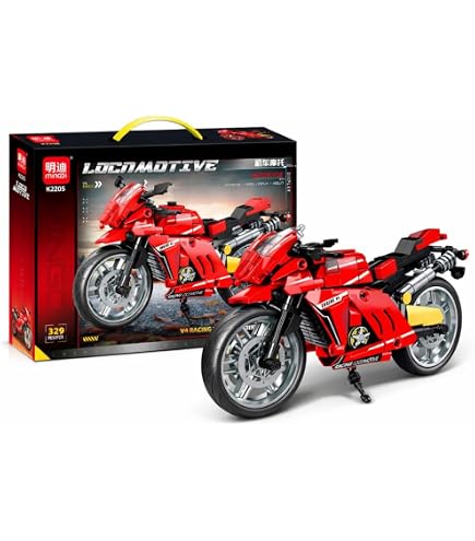 Konstruktorius „MingDi Locomotive V4 Racing Sportinis Motociklas“ (K2205) – 329 dalys