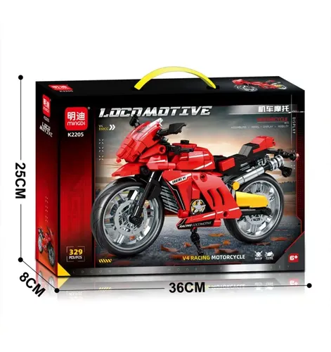 Konstruktorius „MingDi Locomotive V4 Racing Sportinis Motociklas“ (K2205) – 329 dalys - Image 4