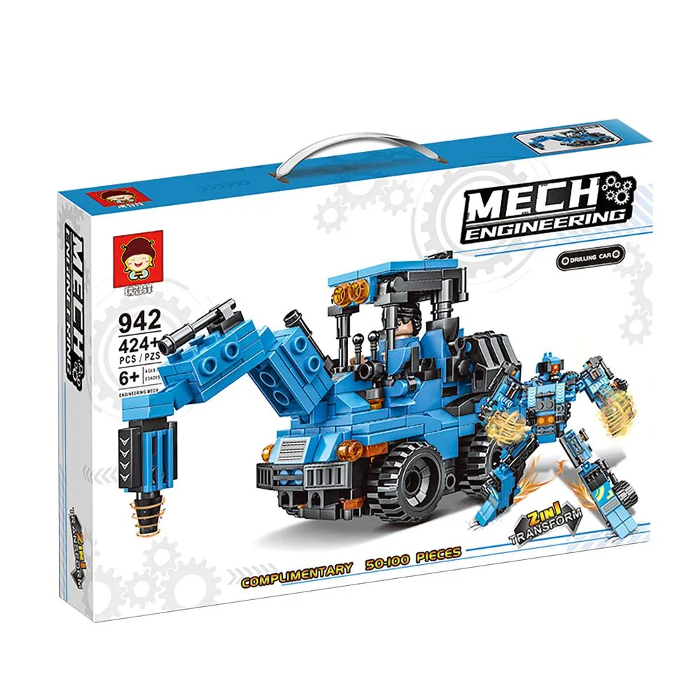 Konstruktorius „Mech Engineering: Drilling Car 2-in-1“ (424 dalys)